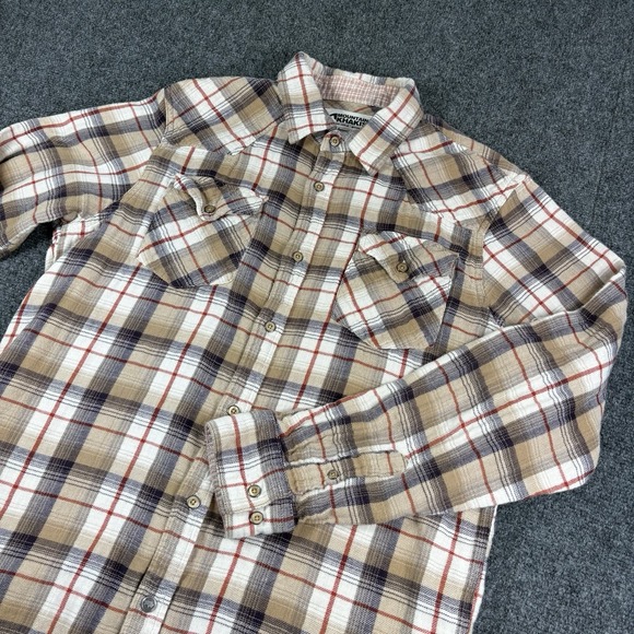 Mountain Khakis Flannel Shirt‎ Mens Medium Outdoor Hiking Jackson Hole - Picture 1 of 13